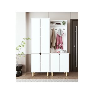 Padova Portmanto Vestiyer Ayakkabılık 6 Kapaklı 4 Askılı