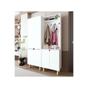 Padova Portmanto Vestiyer Ayakkabılık 6 Kapaklı 4 Askılı