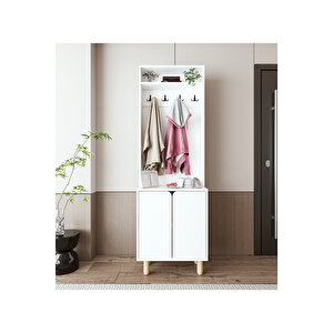 Padova Portmanto Vestiyer Ayakkabılık 2 Kapaklı 4 Askılı