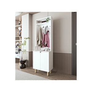 Padova Portmanto Vestiyer Ayakkabılık 2 Kapaklı 4 Askılı