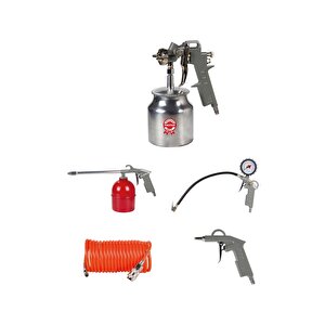 5605 Boya Ve Hava Tabanca Seti  5 Parçalı  - Gfb5605