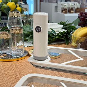 Newness 3'lü Cam Saklama Kabı+ Şarjlı Vakum Makinesi