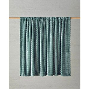 Glance Bubble Pelüş Çift Kişilik Battaniye 200x220 Cm Adaçayı Yeşil