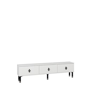 1371tv180dd-32 Tv Sehpasi Beyaz-Siyah Gümüş