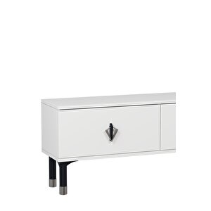 1371tv180dd-32 Tv Sehpasi Beyaz-Siyah Gümüş