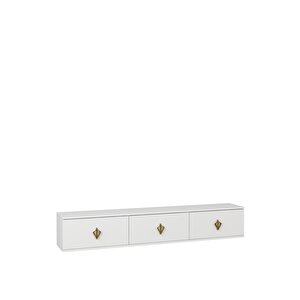 1372tv180dd-32 Duvara Montaj Tv Sehpasi Beyaz-Altın