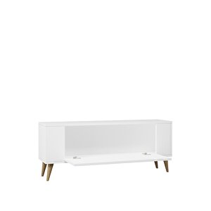 1373dd Retro-64 Tv Sehpasi Beyaz-Safirmeşe