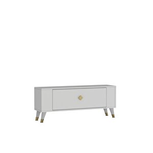 1377dd Retro-1 Tv Sehpasi Beyaz-Altın