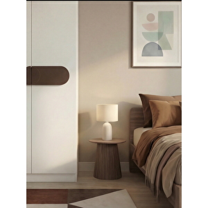 Focus 2 Kapak 2 Çekmeceli̇ Led Askili Dolap, Kahverengi̇ Kahverengi