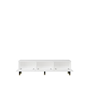 1371tv180dd-32 Tv Sehpasi Beyaz-Siyah Altın