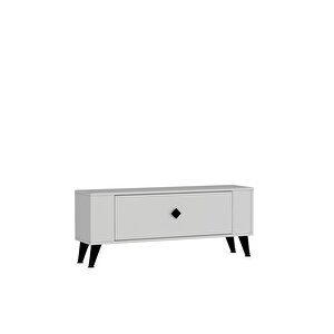 1377dd Retro-1 Tv Sehpasi Beyaz-Siyah