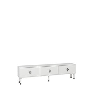 1371tv180dd-32 Tv Sehpasi Beyaz-Gümüş