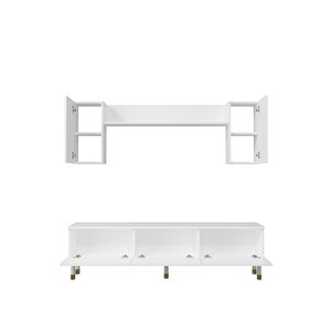 1369tv180dd-32 Tv Sehpasi,tv Üni̇tesi̇ Beyaz-Altın