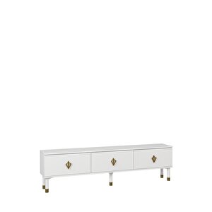 1371tv180dd-32 Tv Sehpasi Beyaz-Altın