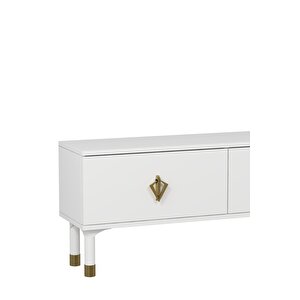 1371tv180dd-32 Tv Sehpasi Beyaz-Altın