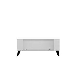 1375dd Retro-1 Tv Sehpasi Beyaz-Siyah