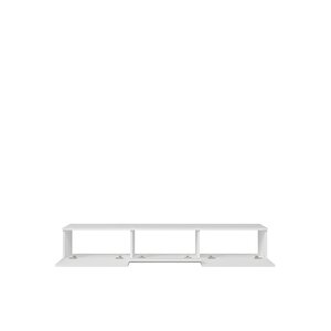 1372tv180dd-32 Duvara Montaj Tv Sehpasi Beyaz-Siyah Gümüş