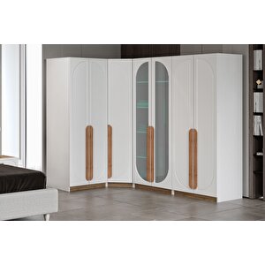 Shila 7 Kapılı Köşe Gardırop