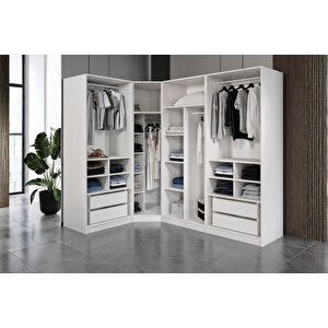 Rain 7 Kapılı Köşe Gardırop