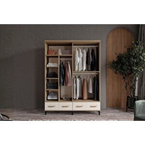 Hima Walnut Köşe Gardırop
