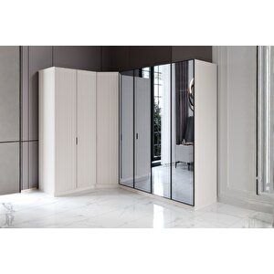 Riwa 7 Kapılı Köşe Gardırop