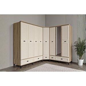 Char Walnut Köşe Gardırop