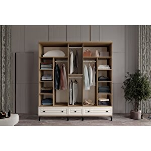 Risk Walnut Köşe Gardırop