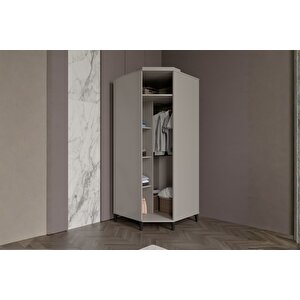 Merz Walnut Köşe Gardırop