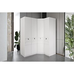 Rain 4 Kapılı Köşe Gardırop