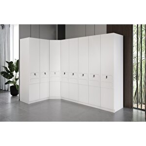 Rain 8 Kapılı Köşe Gardırop