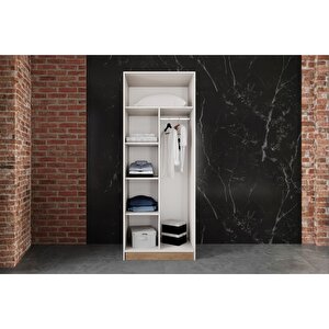 Rain 8 Kapılı Köşe Gardırop