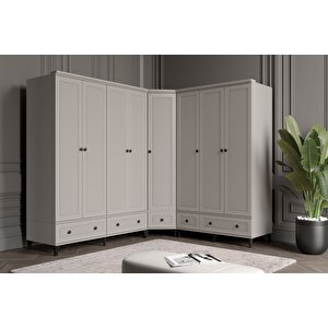 Zare Sand Köşe Gardırop