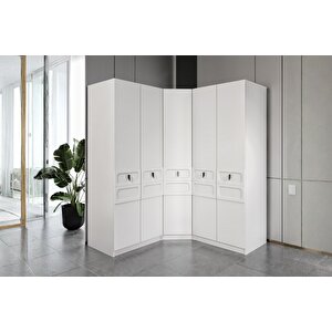 Rain 5 Kapılı Köşe Gardırop