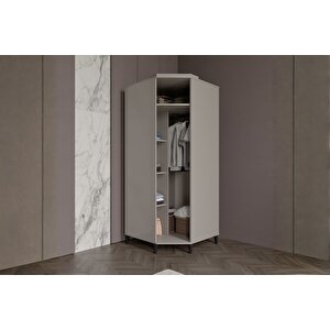 Cast Walnut Köşe Gardırop