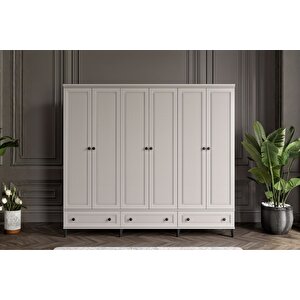 Zare Sand 6 Kapılı Gardırop