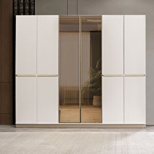 Alfa 6 Kapaklı Aynalı Mdf Gardırop