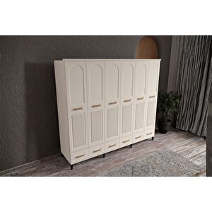 Hima Moon 6 Kapılı Gardırop