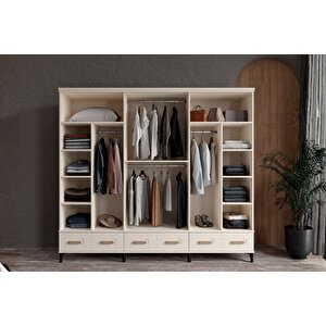 Hima Moon 6 Kapılı Gardırop