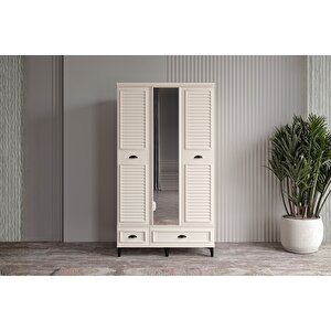 Char Moon 3 Kapılı Aynalı Gardırop