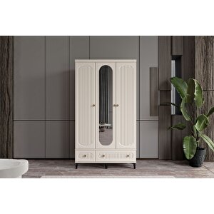 Cast Moon 3 Kapılı Aynalı Gardırop