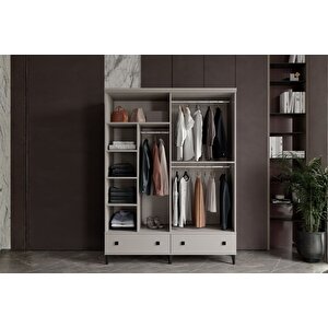 Arona 4 Kapılı Camlı Gardırop