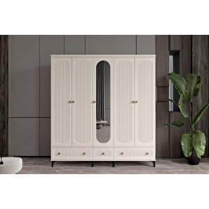 Cast Moon 5 Kapılı Aynalı Gardırop