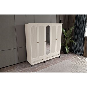 Cast Moon 5 Kapılı Aynalı Gardırop