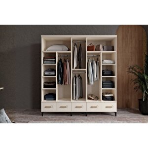 Hima Moon 5 Kapılı Gardırop