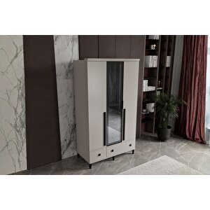 Arona 3 Kapılı Camlı Gardırop