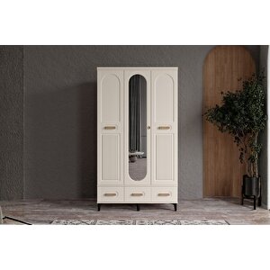 Hima Moon 3 Kapılı Aynalı Gardırop