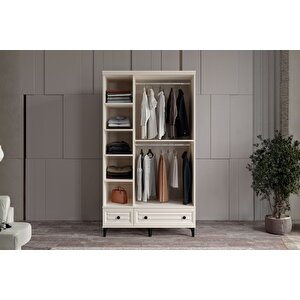 Risk Moon 3 Kapılı Camlı Gardırop