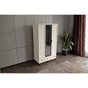 Duns Moon 3 Kapılı Camlı Gardırop