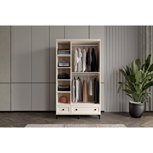 Duns Moon 3 Kapılı Camlı Gardırop