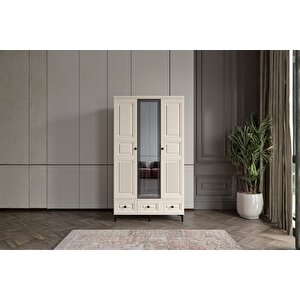 Merz Moon 3 Kapılı Camlı Gardırop